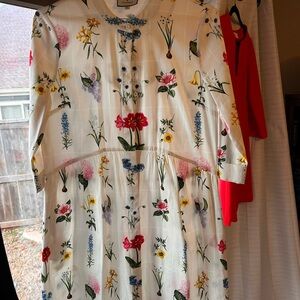 Tuckernuck Floral Dress - White with Multicolor Flowers